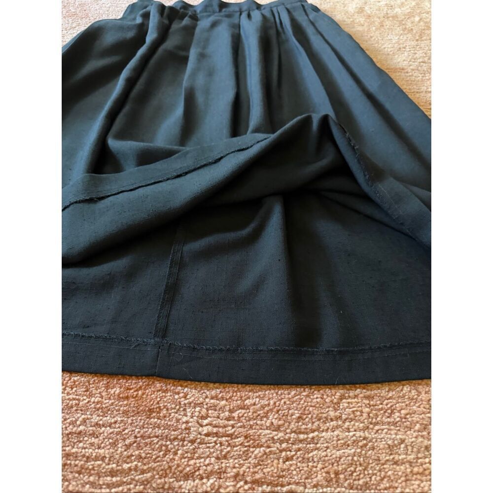 Sag Harbor Vintage High Waist Midi Skirt Dark Charcoal Gray Size 9/10 - Picture 5 of 10